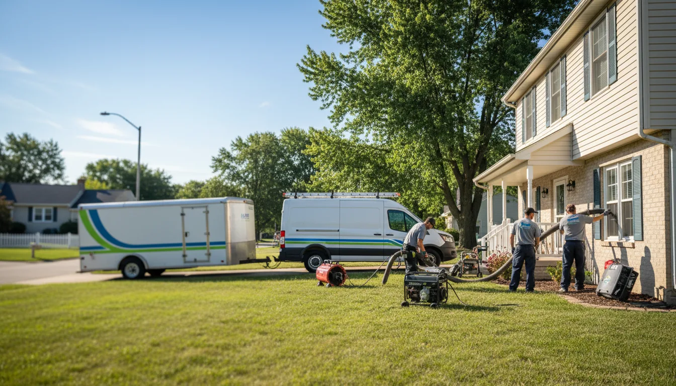 Flooded Basement Restoration And Cleanup With Repair in Plainfield, IL near me